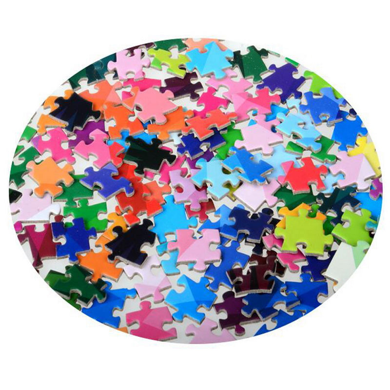 Rainbow Round Geometrical Puzzle