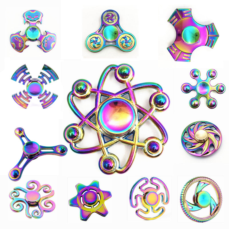 Rainbow Brass Fidget Spinner