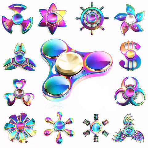 Rainbow Brass Fidget Spinner