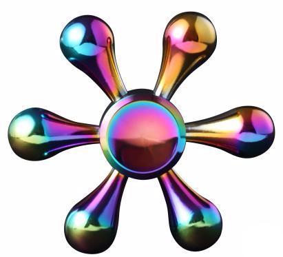 Rainbow Brass Fidget Spinner