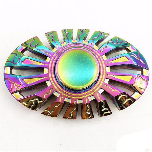 Rainbow Brass Fidget Spinner