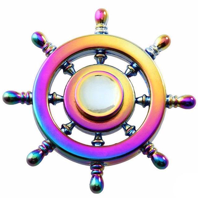 Rainbow Brass Fidget Spinner