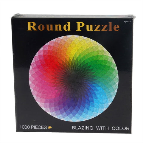 Rainbow Round Geometrical Puzzle